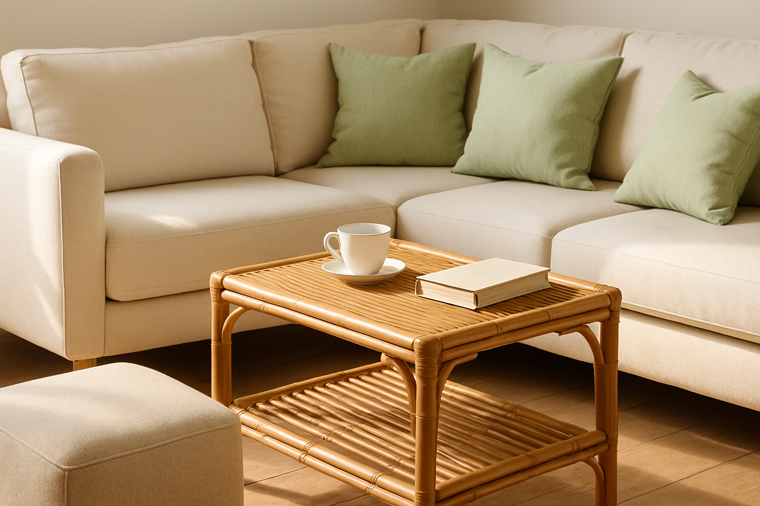 Tables basses en bambou : le centre de votre salon