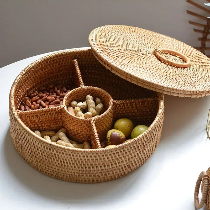 Boite de rangement en rotin