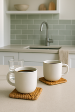 Sous verre carré rotin - Vignette | Méli-Mélo - Rotin & Bambou