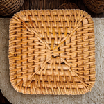 Sous verre carré rotin - Vignette | Méli-Mélo - Rotin & Bambou