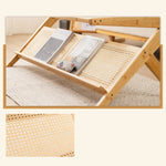 Table basse rectangulaire rotin et bambou - Vignette | Méli-Mélo - Rotin & Bambou