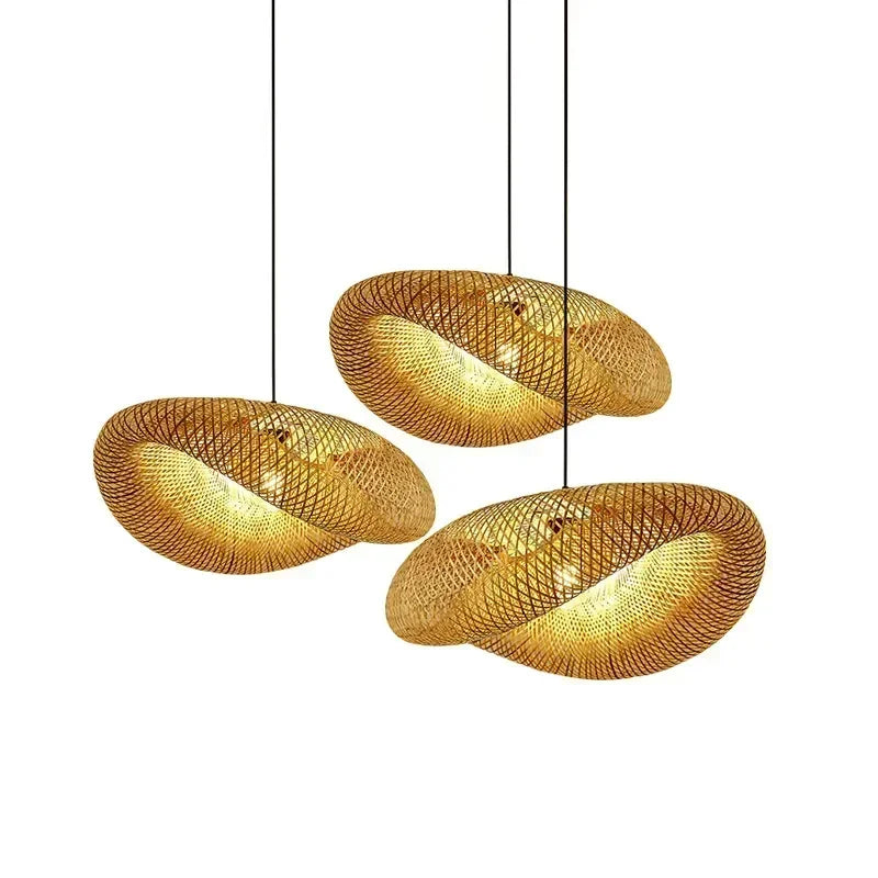 Abat-jour bambou illumines