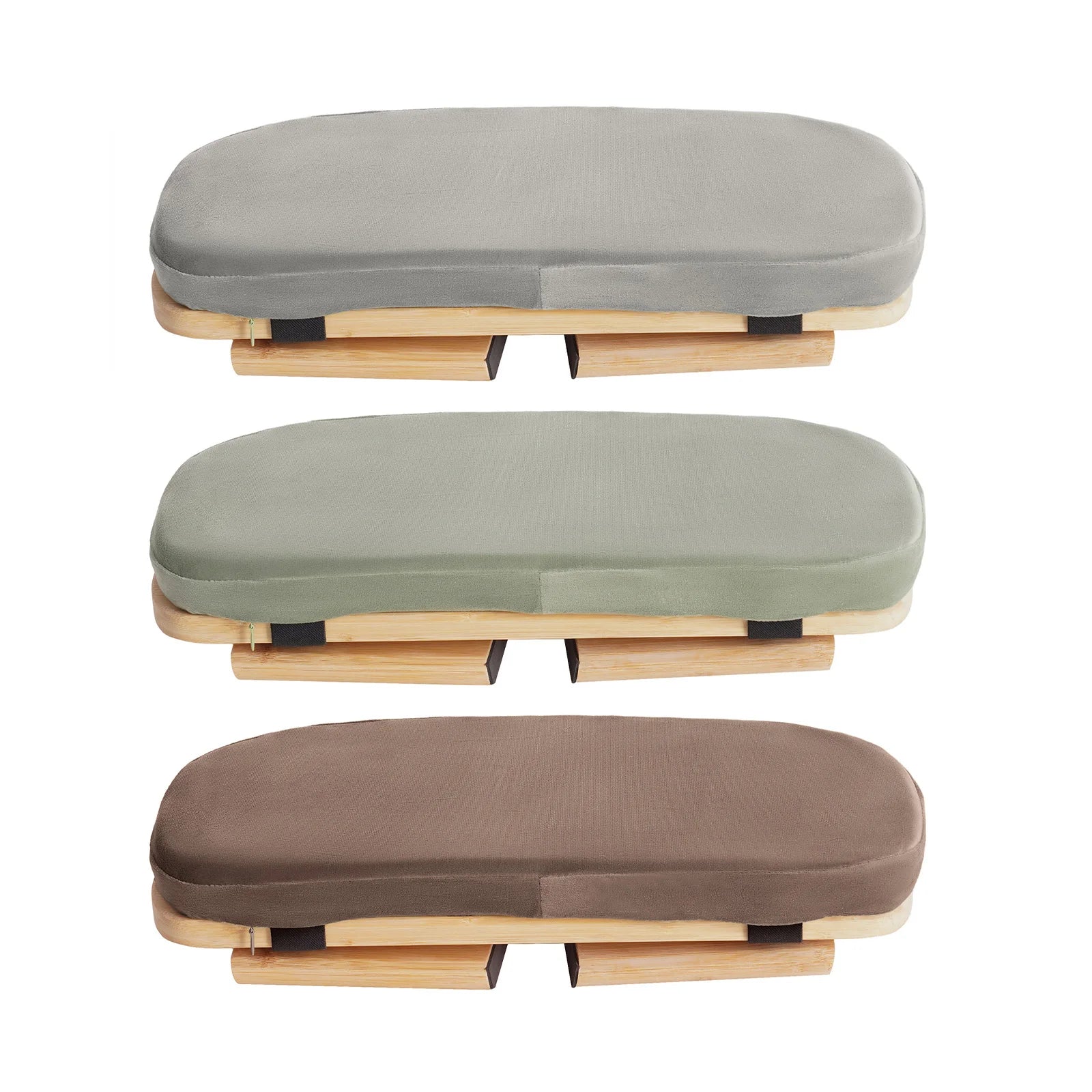 Banc de meditation en bambou plié