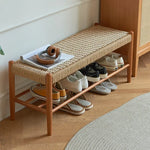 Banc rangement chaussures en rotin - Vignette | Méli-Mélo - Rotin &amp; Bambou