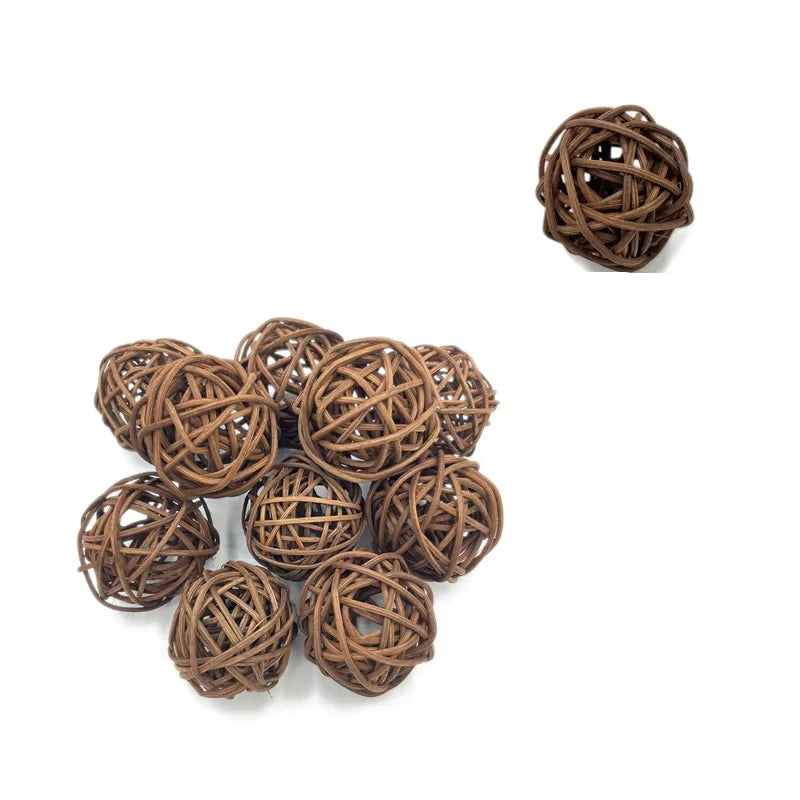Boules en rotin cafe
