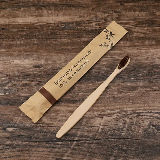 Brosse à dents en bambou marron