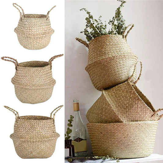 Cache pot en rotin