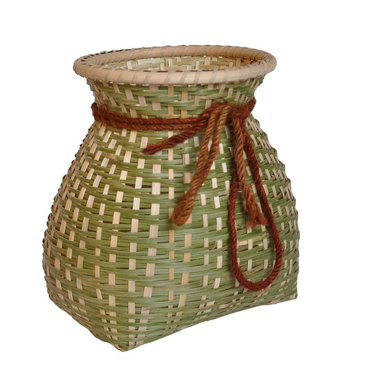 Cache pot panier en bambou