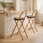 Chaise haute pliable en rotin - Vignette | Méli-Mélo - Rotin &amp; Bambou