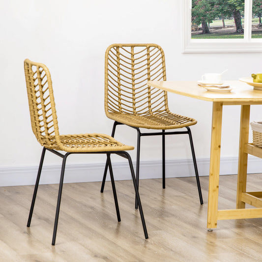 Chaises salle a manger en rotin