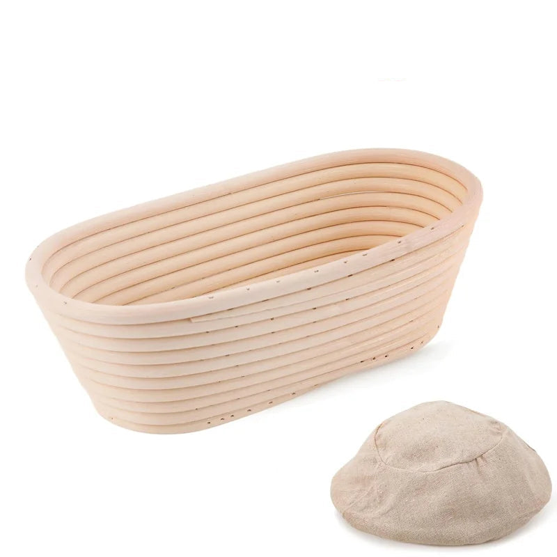 Corbeille a pain ovale en rotin naturel