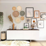Décoration murale colorée en rotin - Vignette | Méli-Mélo - Rotin &amp; Bambou