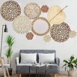 Décoration murale pour salon en rotin - Vignette | Méli-Mélo - Rotin &amp; Bambou