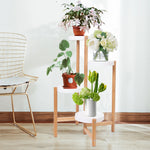 Etagère d'angle en bambou pour plantes - Vignette | Méli-Mélo - Rotin &amp; Bambou