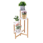 Etagère d'angle en bambou pour plantes - Vignette | Méli-Mélo - Rotin &amp; Bambou