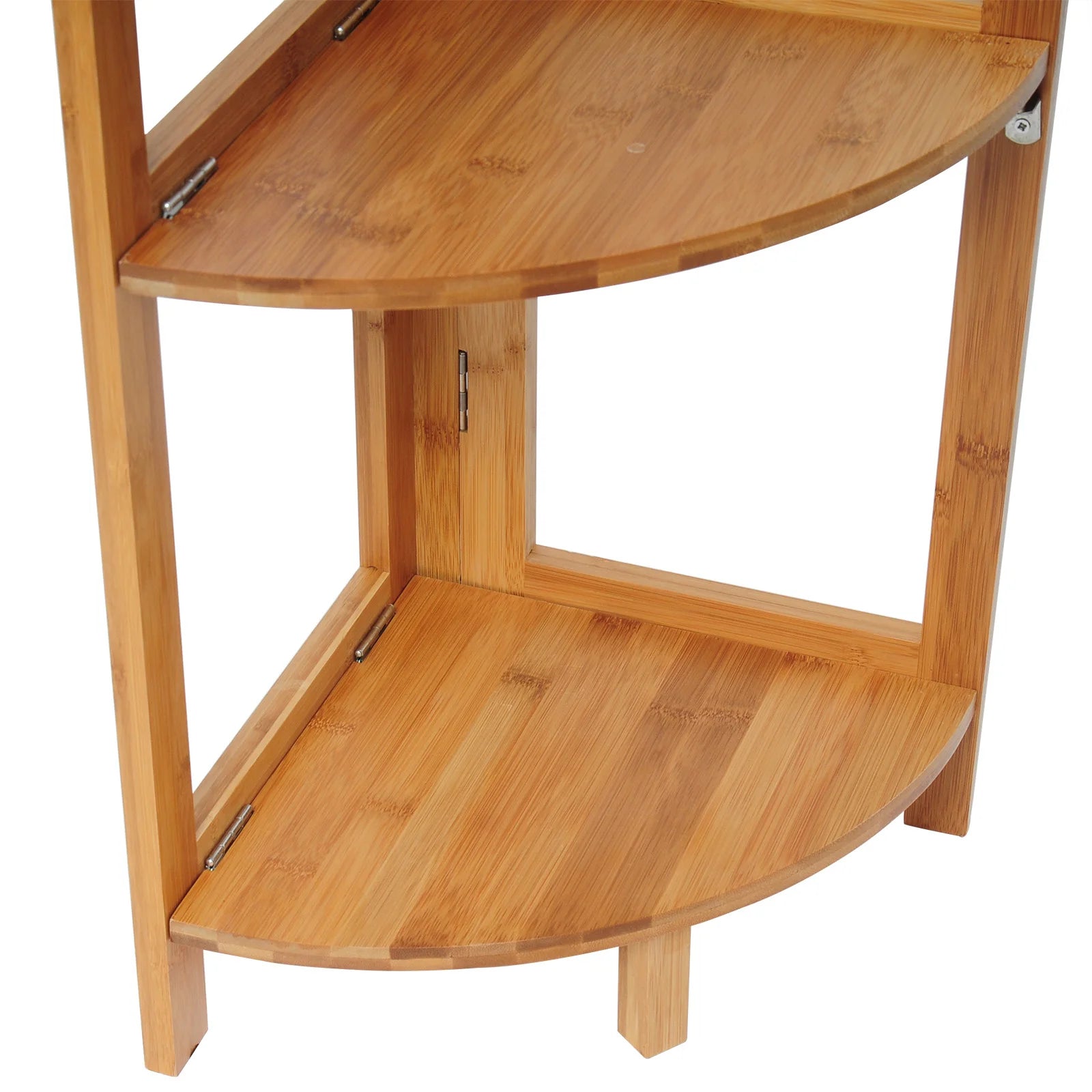 Etagere d'angle en bambou vue de haut