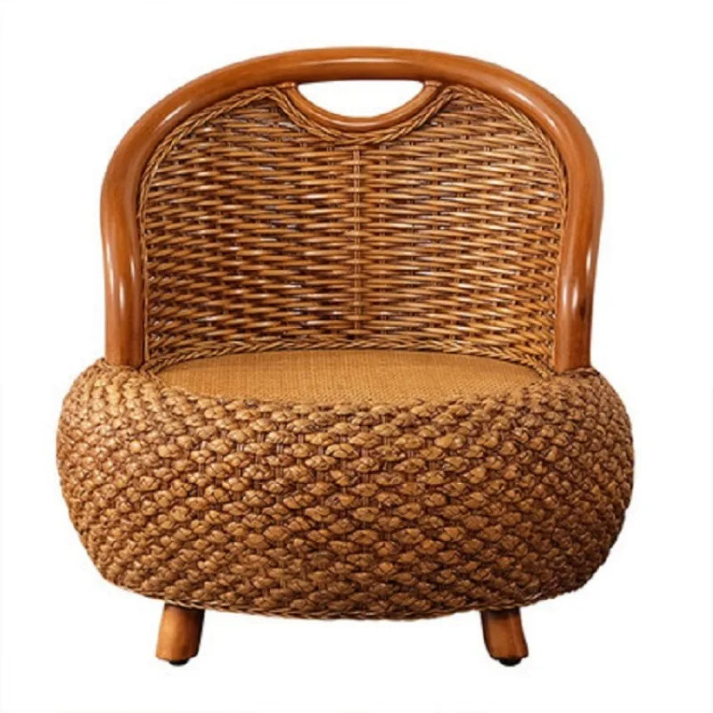 Fauteuil en rotin cafe