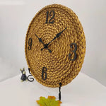 Horloge style rotin - Vignette | Méli-Mélo - Rotin &amp; Bambou