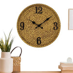 Horloge style rotin - Vignette | Méli-Mélo - Rotin &amp; Bambou