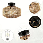Luminaire plafonnier en rotin - Vignette | Méli-Mélo - Rotin &amp; Bambou