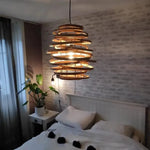 Lustre circulaire en bambou - Vignette | Méli-Mélo - Rotin &amp; Bambou