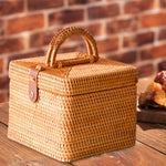Panier avec couvercle en rotin - Vignette | Méli-Mélo - Rotin &amp; Bambou