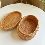 Panier avec couvercle en rotin - Vignette | Méli-Mélo - Rotin &amp; Bambou