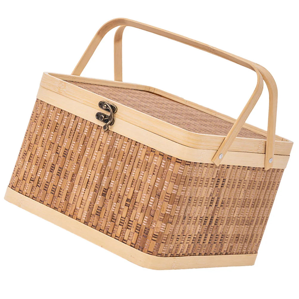 Panier en bambou détail
