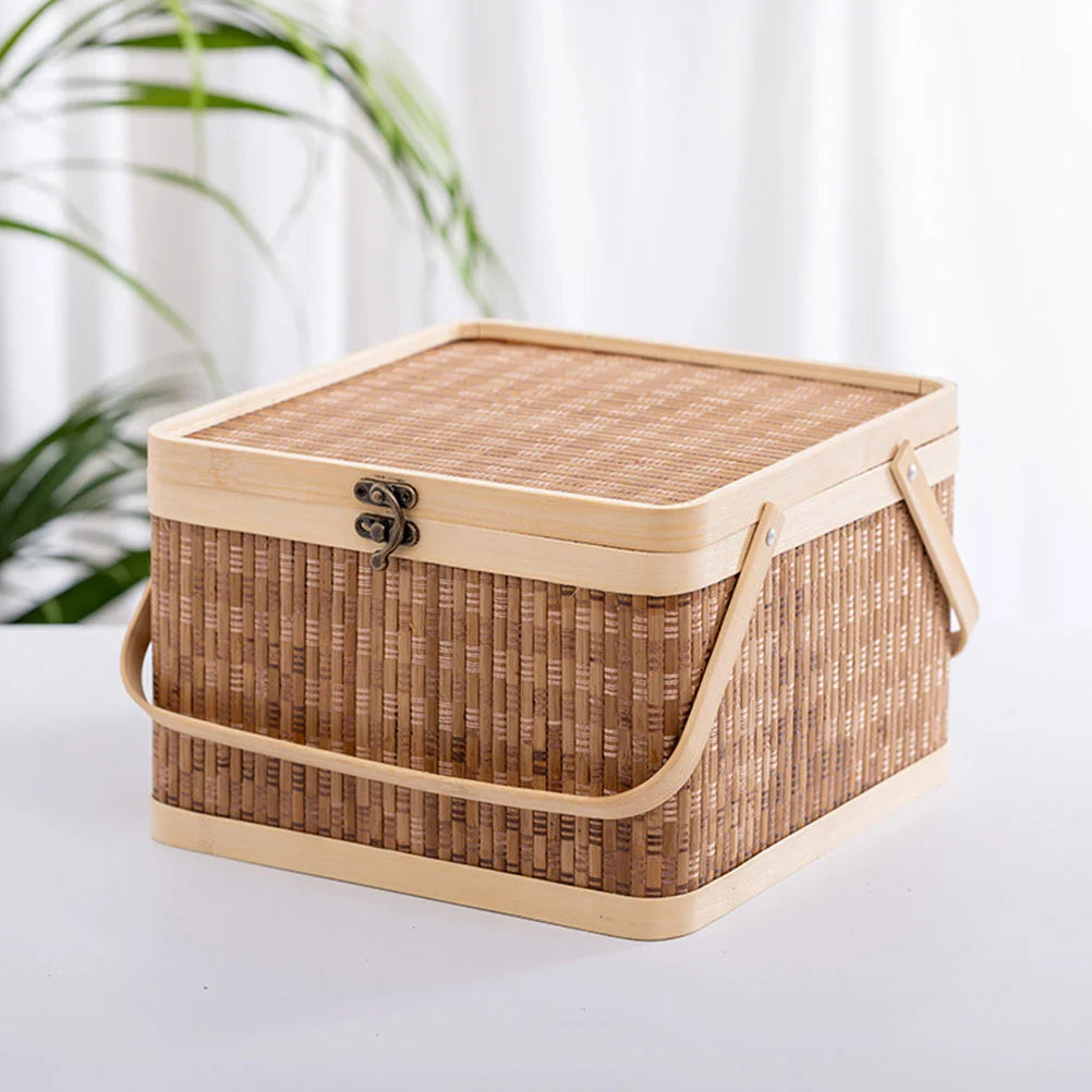 Panier en bambou jolie decoration