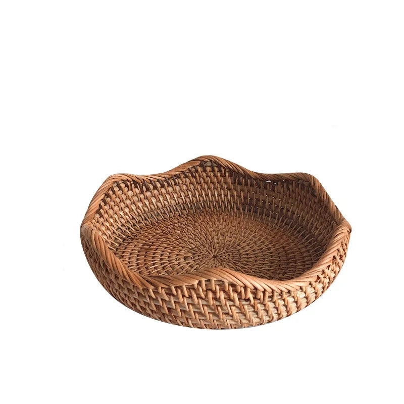 Panier en rotin vue globale