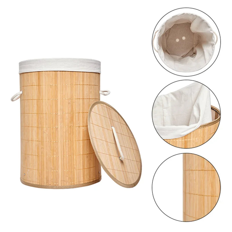 Panier_linge_salle_de_bain_bambou  vue detaillée