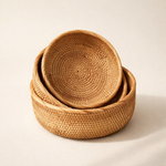 Panier rond en rotin tressé - Vignette | Méli-Mélo - Rotin &amp; Bambou