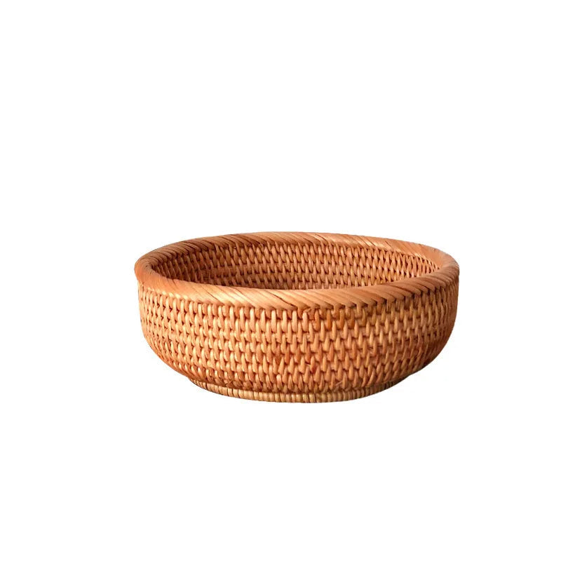 Panier rond en rotin tressé modele 1