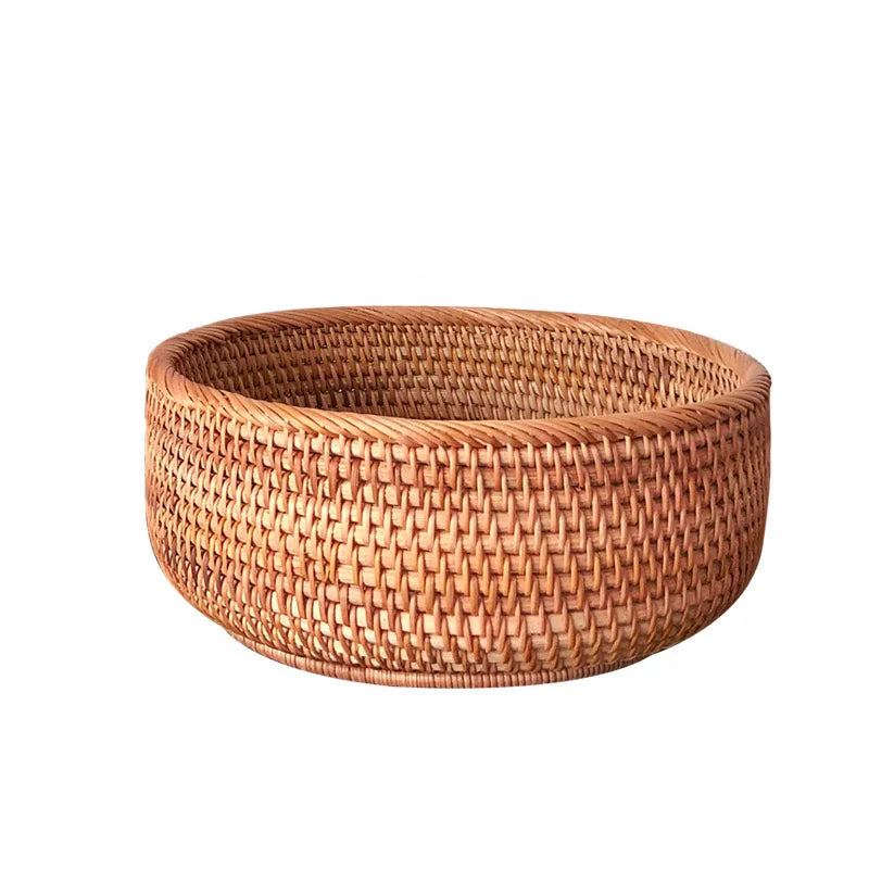 Panier rond en rotin tressé modele 2