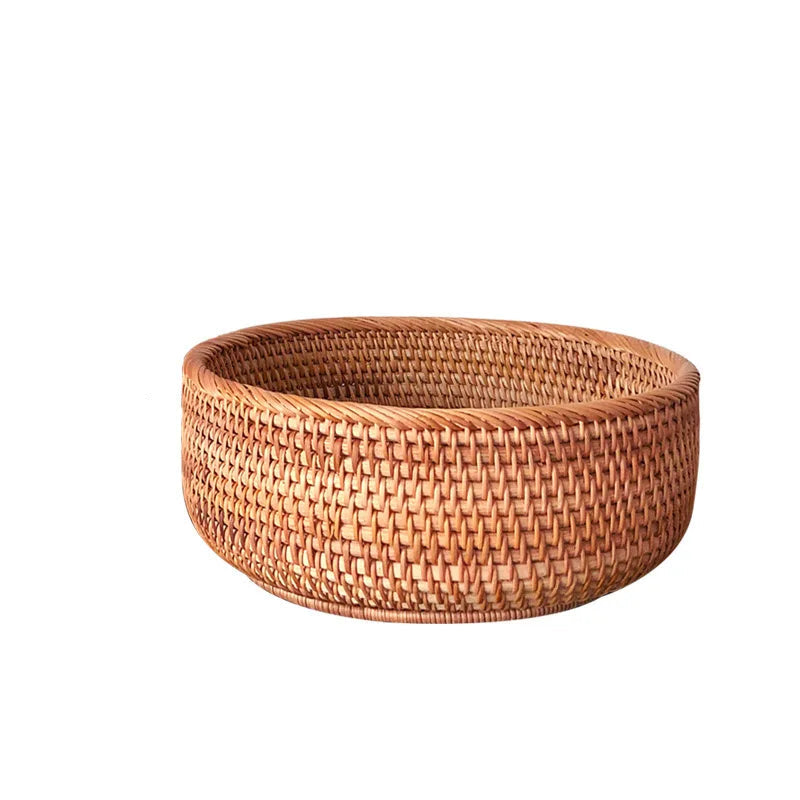 Panier rond en rotin tressé modele 3