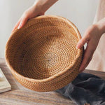 Panier rond en rotin tressé - Vignette | Méli-Mélo - Rotin &amp; Bambou