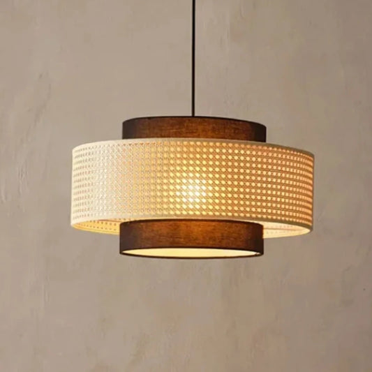 Plafonnier en rotin