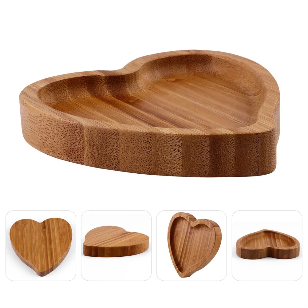 Plateau coeur bambou