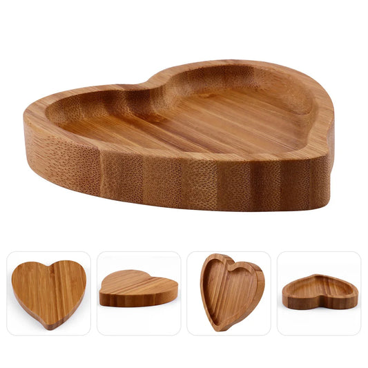 Plateau coeur bambou