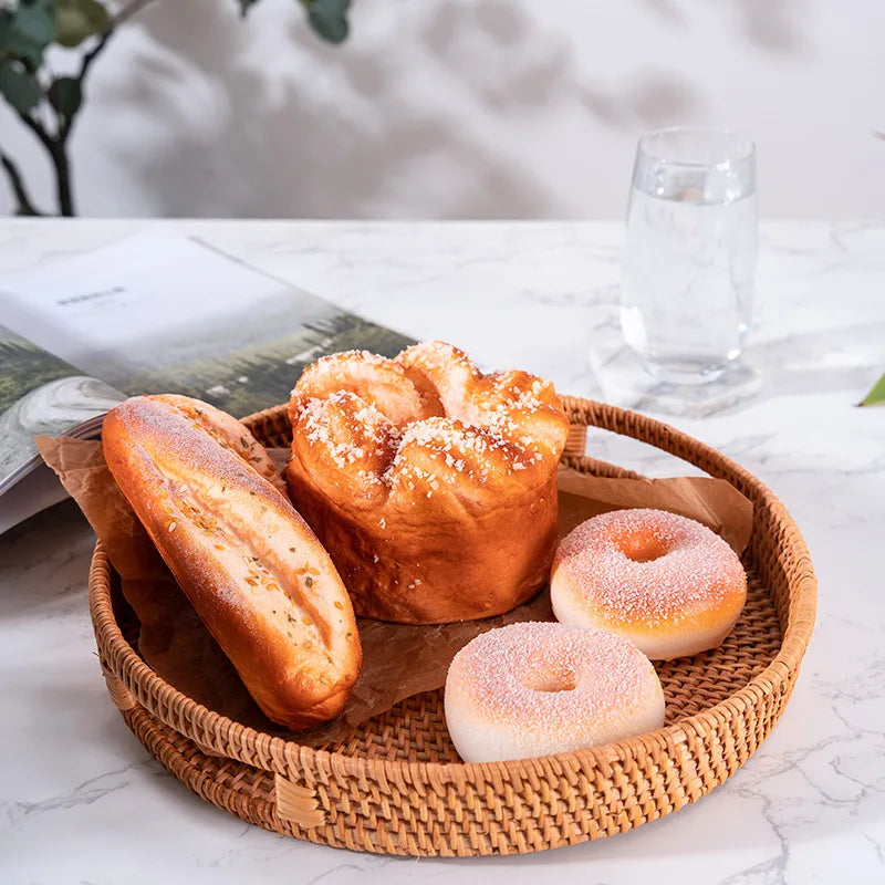 Plateau rotin viennoiserie