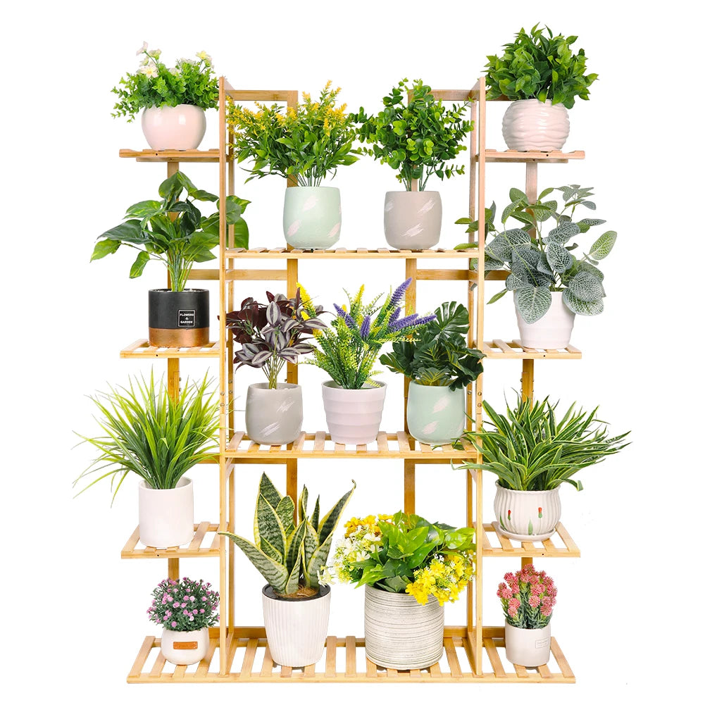 Porte plantes en bambou vue globale