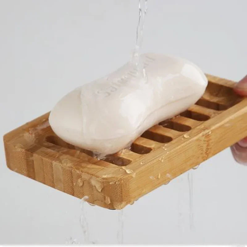 Porte savon bambou avec eau