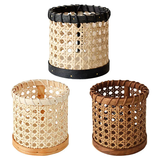 Pot de rangement rotin