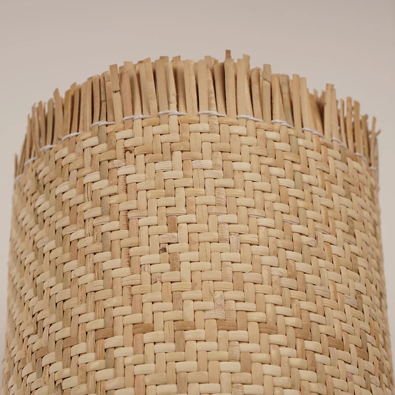 Rouleau de rotin tissage serré détail