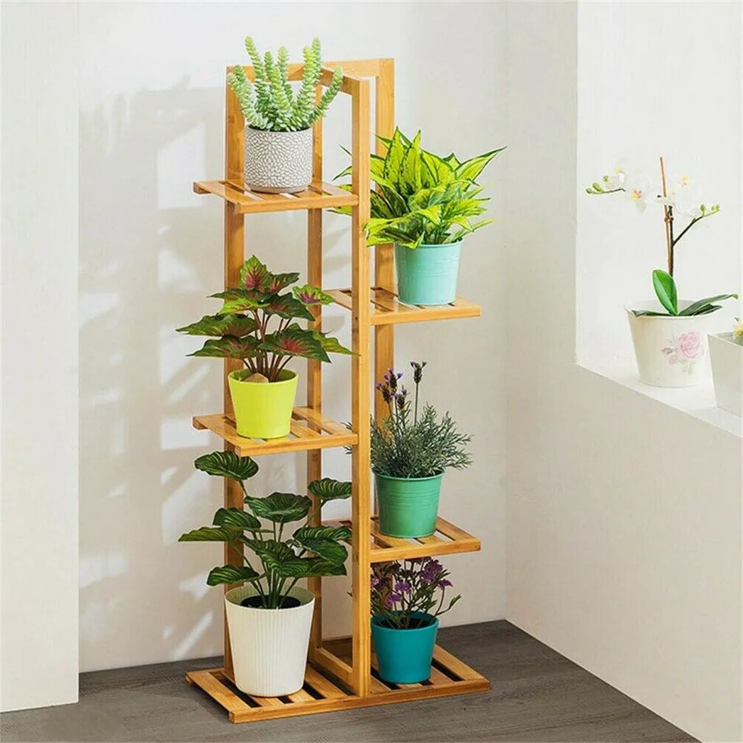 Support plantes bambou vue de face