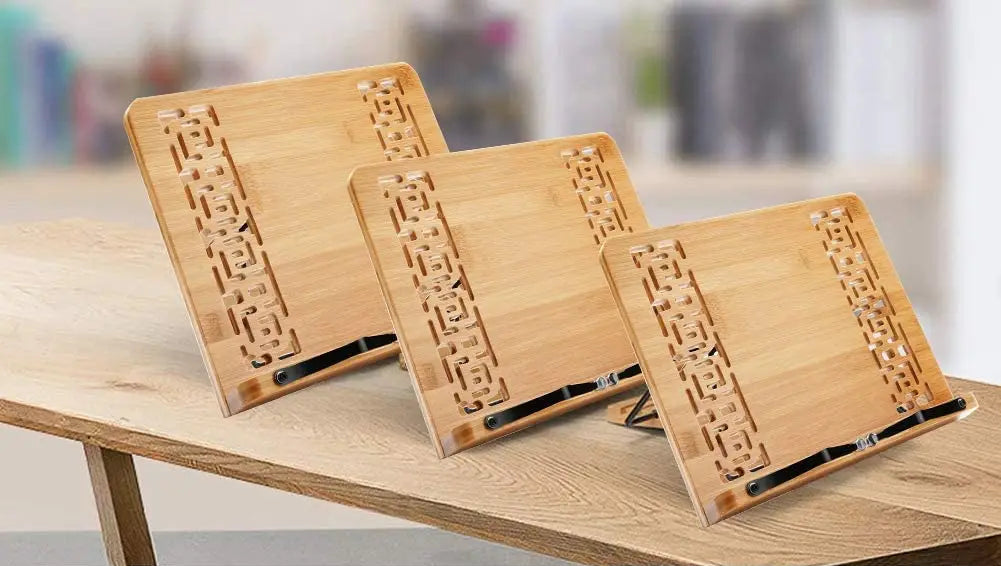 Support tablette bambou  trois modeles