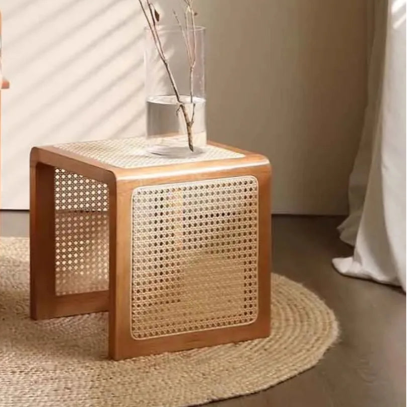 Table basse en rotin