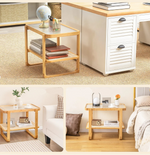Table basse en rotin et bambou - Vignette | Méli-Mélo - Rotin &amp; Bambou