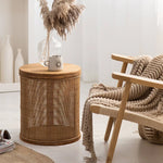 Table basse en rotin tressé - Vignette | Méli-Mélo - Rotin &amp; Bambou
