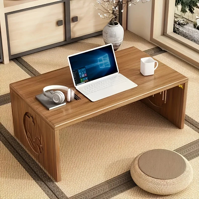 Table_basse_pliable_bambou dans salon